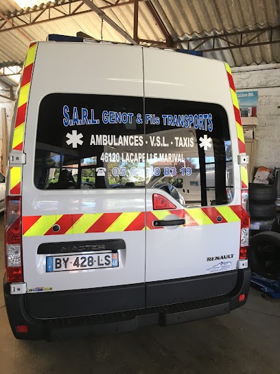 AMBULANCE, VSL GENOT & FILS, Ambulancier à Lacapelle-Marival